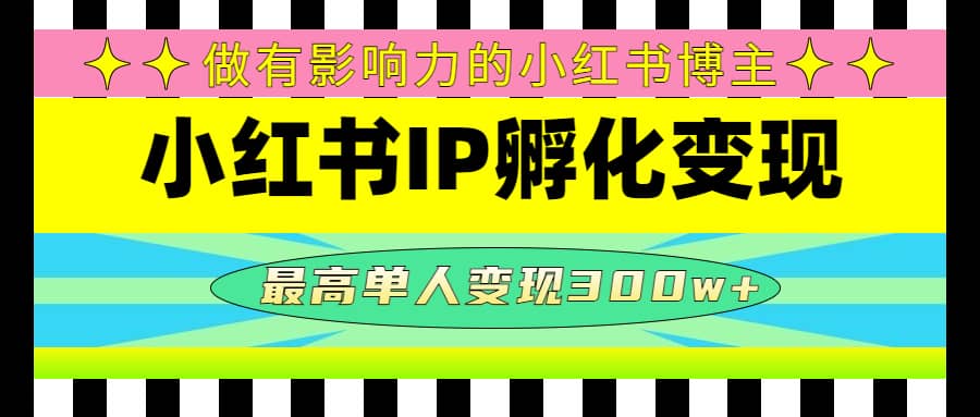 某收费培训-小红书IP孵化变现：做有影响力的小红书博主-逍遥游