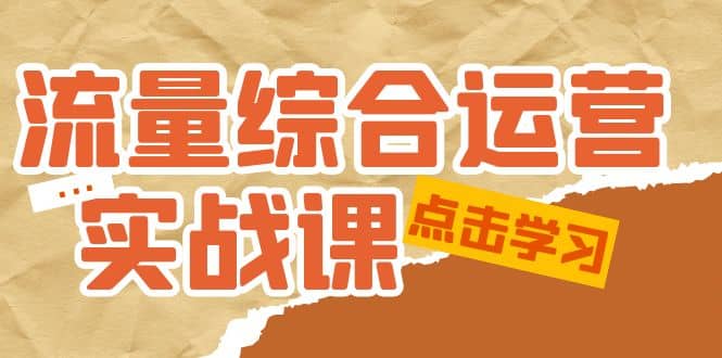 流量综合·运营实战课:短视频、本地生活、个人IP知识付费、直播带货运营-逍遥游