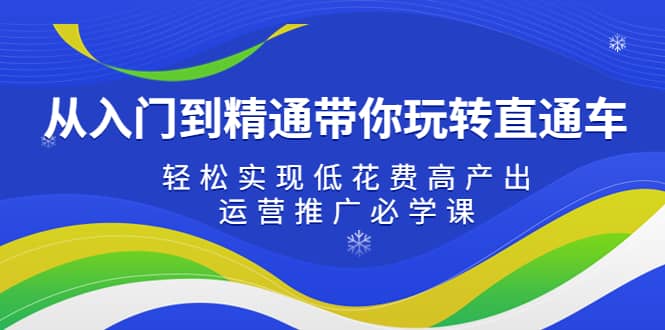 从入门到精通带你玩转直通车：轻松实现低花费高产出，35节运营推广必学课-逍遥游
