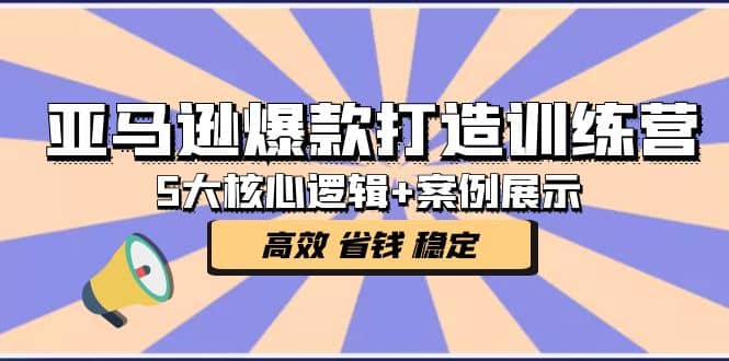 亚马逊爆款打造训练营:5大核心逻辑+案例展示 打造爆款链接 高效 省钱 稳定-逍遥游
