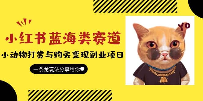 小红书蓝海类赛道:小动物打赏与购买变现副业项目,一条龙玩法分享给你-逍遥游