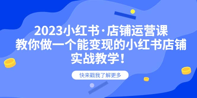 2023小红书·店铺运营课,教你做一个能变现的小红书店铺,20节-实战教学-逍遥游