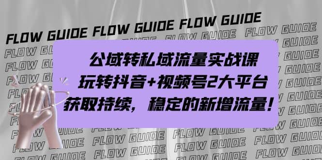 公域转私域流量实战课，玩转抖音+视频号2大平台，获取持续，稳定的新增流量-逍遥游