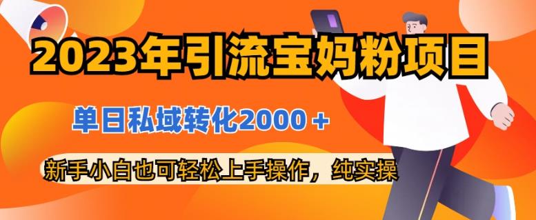 2023年引流宝妈粉项目,单日私域转化2000+,新手小白也可轻松上手操作,纯实操-逍遥游
