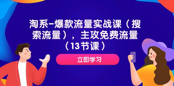 淘系-爆款流量实战课(搜索流量),主攻免费流量(13节课)-逍遥游