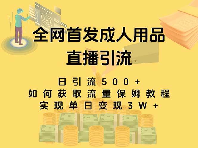 最新全网独创首发,成人用品直播引流获客暴力玩法,单日变现3w保姆级教程-逍遥游