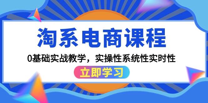 淘系电商课程,0基础实战教学,实操性系统性实时性(15节课)-逍遥游