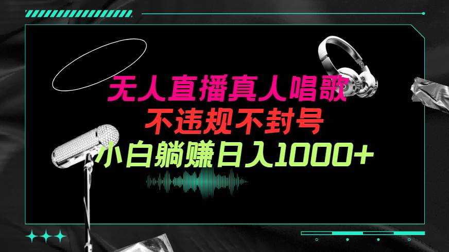 抖音24小时无人直播音乐，不违规，不封号纯撸音浪，小白实操当天日入1000+-逍遥游
