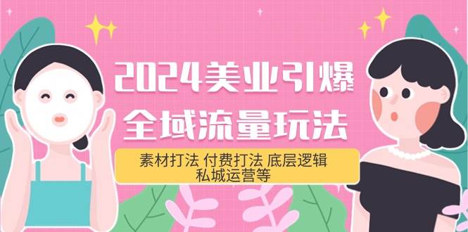 2024美业-引爆全域流量玩法,素材打法 付费打法 底层逻辑 私城运营等(31节)-逍遥游