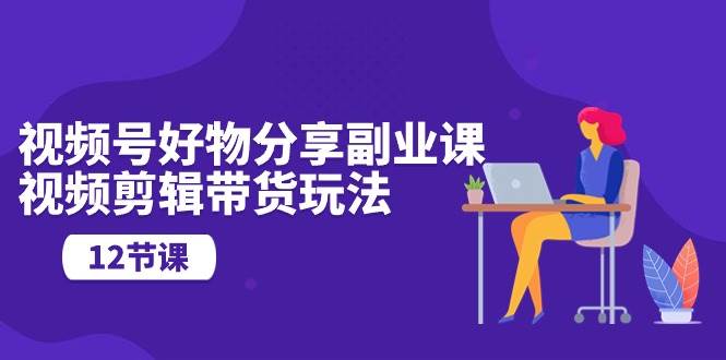 视频号好物分享副业课,视频剪辑带货玩法(12节课)-逍遥游