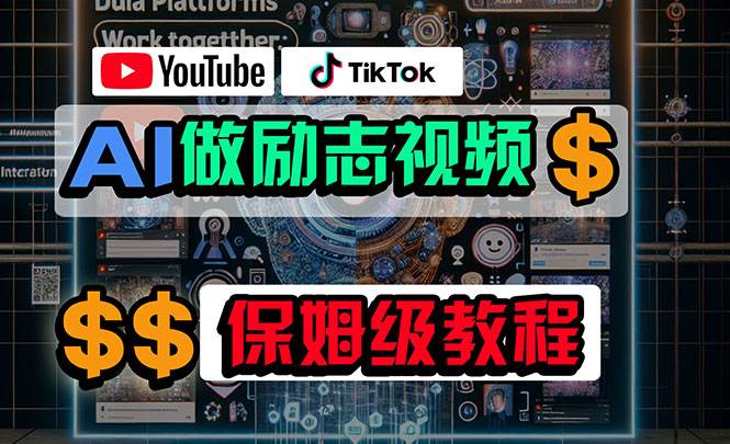 利用AI制作励志视频，在YouTube和TikTok赚钱，小白可做（附工具）-逍遥游