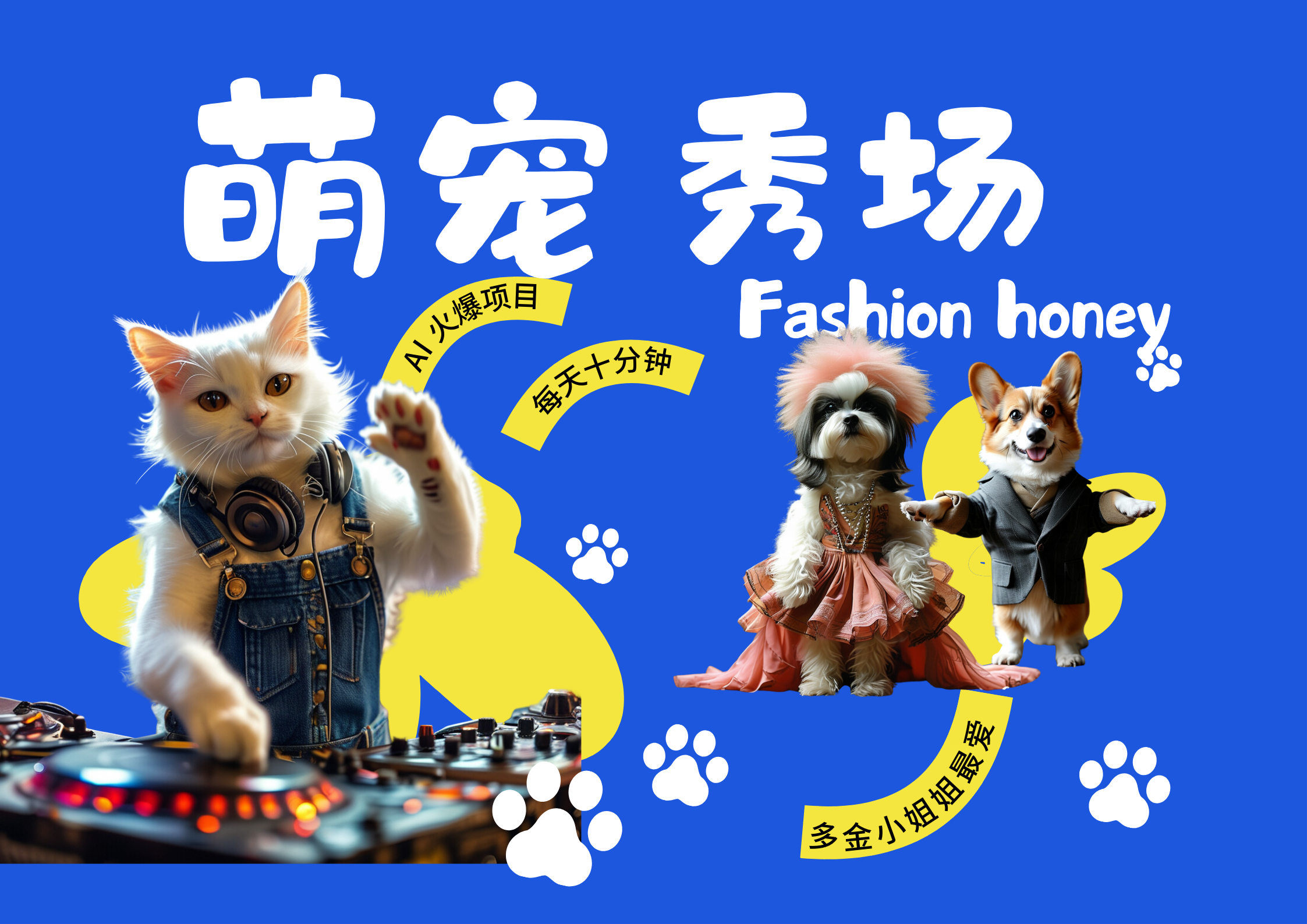 酷飒动物跳舞走秀  时尚喵FASHION汪 多金小姐姐最爱的 轻松月入破万-逍遥游