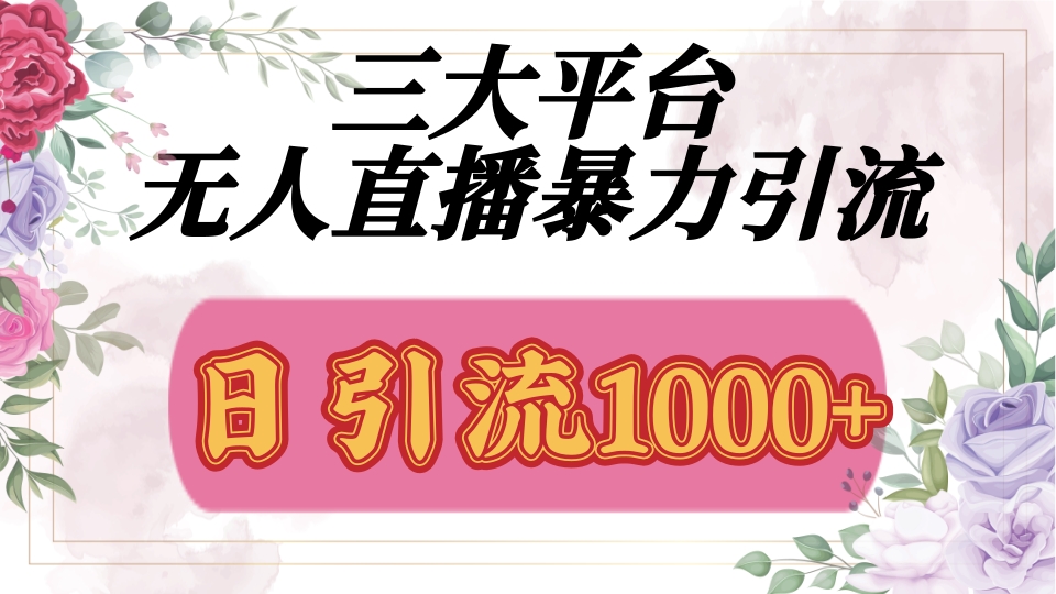 抖音，快手，视频号全平台通用，无人直播引流法，利用图片,模板,整套话术挂机全天支持矩阵操作，无限设备多开，超暴力引流，1000+高质量精准创业粉-逍遥游