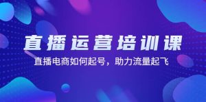 直播运营培训课：直播电商如何起号，助力流量起飞（11节课）-逍遥游
