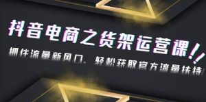 2023抖音电商之货架运营课:抓住流量新风口,轻松获取官方流量扶持-逍遥游