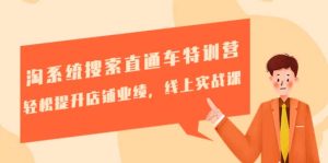 淘系统搜索直通车特训营-第三期：轻松提升店铺业绩，线上实战课-逍遥游