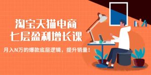 淘宝天猫电商七层盈利增长课：月入N万的爆款底层逻辑，提升销量-逍遥游