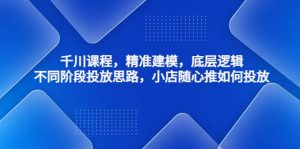 千川课程，精准建模，底层逻辑，不同阶段投放思路，小店随心推如何投放-逍遥游