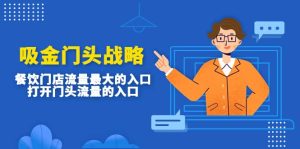 吸金门头战略，餐饮门店量流最的大入口，打开门头流量的入口-逍遥游