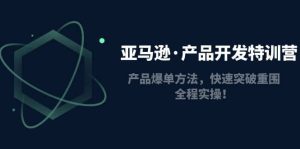 亚马逊·产品开发特训营：产品爆单方法，快速突破重围，全程实操-逍遥游