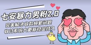 七安暴力男粉2.0 完美解决收款频繁问题 收付系统大更新稳定持久(教程+素材)-逍遥游