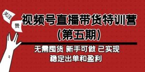 视频号直播带货特训营（第五期）无需囤货 新手可做 已实现稳定出单和盈利-逍遥游