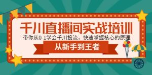千川直播间实战培训：带你从0-1学会千川投流，快速掌握核心的原理-逍遥游