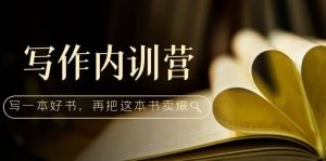 写作内训营：百万级大佬教你如何写一本好书，再把这本书卖爆-逍遥游
