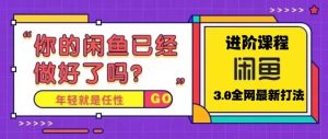 火爆全网的咸鱼玩法进阶课程，咸鱼进阶课程-逍遥游