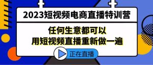 2023短视频电商直播特训营,任何生意都可以用短视频直播重新做一遍-逍遥游