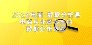 2023电商·数据分析课，电商·从业者必学的数据分析课程（42节课）-逍遥游