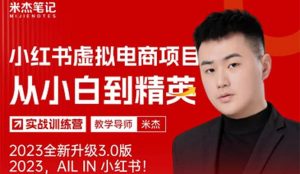 风口再至 – 米杰小红书虚拟电商项目3.0全网首发 单号月收益过万 可批量-逍遥游