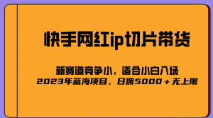 2023爆火的快手网红IP切片，号称日佣5000＋的蓝海项目，二驴的独家授权-逍遥游