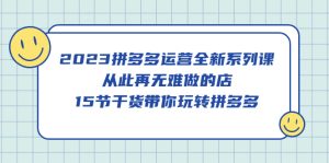 2023拼多多运营全新系列课，从此再无难做的店，15节干货带你玩转拼多多-逍遥游