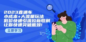 2023直通小成本+大流量玩法，低价快速引流拉新收割，让你快速突破瓶颈-逍遥游