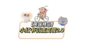 小红书最新引流变现2.0教程,全网最新最详细的视频教程+素材-逍遥游