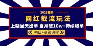 2023网红·同款截流玩法【初级+高级课程】上架当天出单 当月破10w+持续爆单-逍遥游