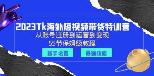 2023Tk海外-短视频带货特训营：从账号注册到运营到变现-55节保姆级教程-逍遥游