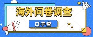 外面收费5000+海外问卷调查口子查项目,认真做单机一天200+-逍遥游