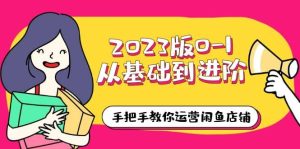 2023版0-1从基础到进阶，手把手教你运营闲鱼店铺（10节视频课）-逍遥游