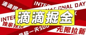 外面卖888很火的滴滴掘金项目 号称一天收益500+【详细文字步骤+教学视频】-逍遥游