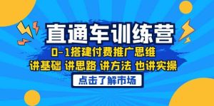 淘系直通车训练课，0-1搭建付费推广思维，讲基础 讲思路 讲方法 也讲实操-逍遥游