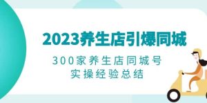2023养生店·引爆同城,300家养生店同城号实操经验总结-逍遥游