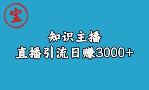 知识主播直播引流日赚3000+（9节视频课）-逍遥游