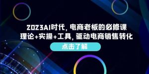 2023AI·时代，电商老板的必修课，理论+实操+工具，驱动电商销售转化-逍遥游