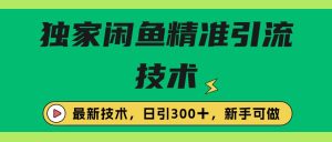 独家闲鱼引流技术，日引300＋实战玩法-逍遥游