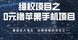 维权项目之0元撸苹果手机项目，最适合大学生、白嫖党做的项目之一【揭秘】-逍遥游
