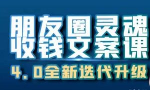 朋友圈灵魂收钱文案课,打造自己24小时收钱的ATM机朋友圈-逍遥游