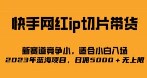 快手网红ip切片新赛道，竞争小事，适合小白 2023蓝海项目-逍遥游
