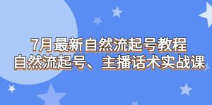 7月最新自然流起号教程，自然流起号、主播话术实战课-逍遥游